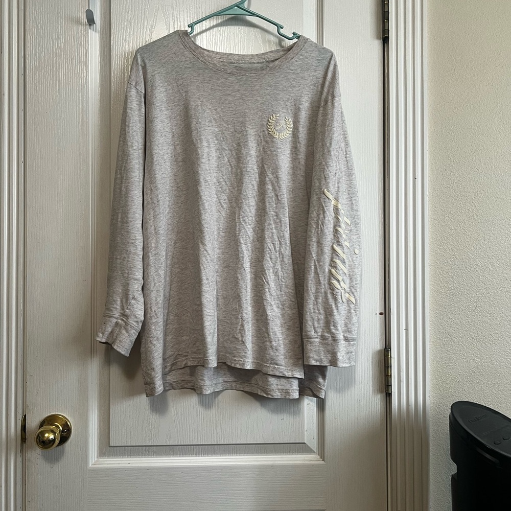 PINK vs Oatmeal Long-Sleeve Tee
